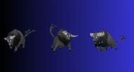 All three forms of Paldean Tauros - Combat Breed, Blaze Breed, and Aqua Breed (Image via The Pokemon Company)